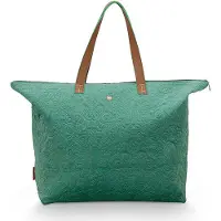 Pip studio Tote Bag Velvet Quiltey Days Green 66x20x44cm