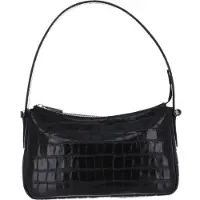 Decadent Leder Schultertasche Abendtasche Janine Bag Croco Black schwarz