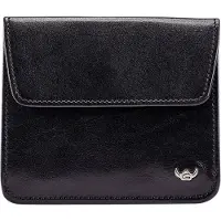 Golden Head Geldbörse Colorado RFID Protect Billfold Coin Wallet With Front Flap Snap Closure Black schwarz