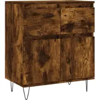 vidaXL Sideboard Räuchereiche 60x35x70 cm Holzwerkstoff