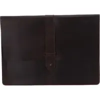 Buckle & Seam Leder Laptop Sleeve Aspen Braun