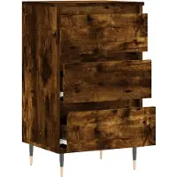 vidaXL Sideboard Räuchereiche 40x35x70 cm Holzwerkstoff