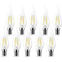 V-TAC 5x LED Leuchtmittel E14 Filament Flamme Kerzenform C35T 4W 400 Lumen warmweiß (3000 K)