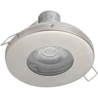 Licht-Erlebnisse Einbaustrahler Metall IP54/20 in Silber GU10 rund