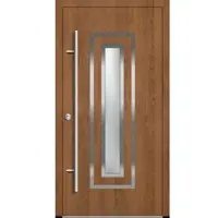 Haustuerenland.de Aluminium Haustür "FRAUKE" 82 mm RC2 Winchester holzähnlich beidseitig innen öffnend DIN links