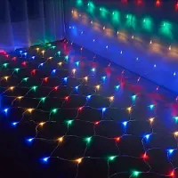 ROSNEK 3X2M LED Lichternetz Lichtervorhang Innen Party Garten Lichterkette Weihnachtsbeleuchtung, Bunt