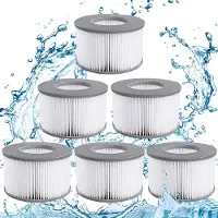 Zimtky 6 Stück Ersatzfilter für MSPA, Whirlpool zubehör für MSPA Whirlpool Ersatz Filter Wasserfilter,für Whirlpool,für MSPA FD2089 Aufblasbare Pools