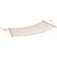 DELUKE Hängematte TRIER Beige Kastanie Relaxmatte zum Hängen Baumfreundlich