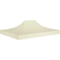vidaXL Möbel Partyzelt-Dach 4,5x3 m Creme 270 g/m² - Pavillons & Partyzelte CLORIS7745056