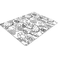 Decormat Stuhlunterlage Bürostuhlunterlage 120 cm x 90 cm Bodenmatte Bürostuhlunterlage - Frucht