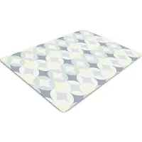 Decormat Stuhlunterlage Bürostuhlunterlage 120 cm x 90 cm Bodenmatte Bürostuhlunterlage - Retro-Muster