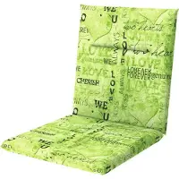 Doppler Stuhlauflage 100 x 48 x 5 cm 50 % Baumwolle, 50 % Polyester grün
