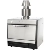 EURAST - Holzkohlegrill aus edelstahl mit gitter 585 x 465 und flammensperre - 700x610x1100 mm - 5220105C