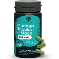 RedMoringa Tribulus Terrestris, Maca & Moringa - 90% Saponinen Kraft & Vitalität Booster - Unterstützung für Muskelaufbau & Libido | 60 Kapseln