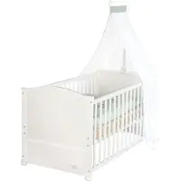 Roba Babybett 70 x 140 cm Woodland Buddies - Umbaubares Kinderbett mit Zubehör