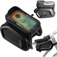 Home Markt24 Wasserdichte Fahrradtasche – Rahmen-Satteltasche – Handyhülle – geräumig