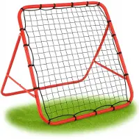 Valle Verde Fußballtor Kinder, Fußball Training, Netz, Rebounder, Kickback - Für Garten, inkl. Erdanker - Tragbar, Stabil -100 x 72 x 100 cm