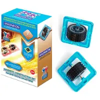 Magnikon Räder für Magnetische Bausteine, Magnetic Tiles, Montessori Magnetbausteine, ideal als Konstruktionsspielzeug zur Förderung von Kreativität