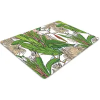 Decormat Stuhlunterlage Bürostuhlunterlage 120 cm x 90 cm Bodenmatte Bürostuhlunterlage - Tropischer Dschungel
