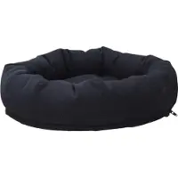 Aktiv Kat - Liegeebene mit Kuschelrand und Nano-Bezug Ø 45 cm - Dunkelgrau