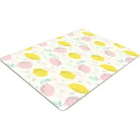 Decormat Stuhlunterlage Bürostuhlunterlage 120 cm x 90 cm Bodenmatte Bürostuhlunterlage - Zitrone