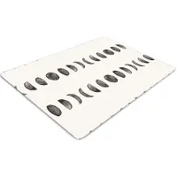Decormat Stuhlunterlage Bürostuhlunterlage 120 cm x 90 cm Bodenmatte Bürostuhlunterlage - Mond