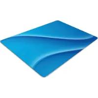 Decormat Stuhlunterlage Bürostuhlunterlage 120 cm x 90 cm Bodenmatte Bürostuhlunterlage - Blaue Streifen