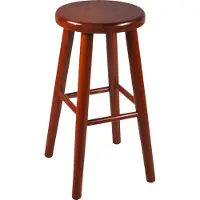 Magnetic Mobel Stück Holz Buche hell heller Holzhocker Barstuhl 60 cm (Kirsche)