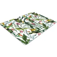Decormat Stuhlunterlage Bürostuhlunterlage 120 cm x 90 cm Bodenmatte Bürostuhlunterlage - Tropische Flora.