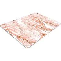 Decormat Stuhlunterlage Bürostuhlunterlage 120 cm x 90 cm Bodenmatte Bürostuhlunterlage - Orangefarbene Blätter