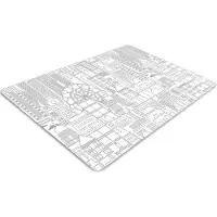 Decormat Stuhlunterlage Bürostuhlunterlage 120 cm x 90 cm Bodenmatte Bürostuhlunterlage - Skizzierte Stadt.