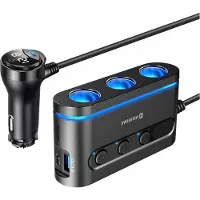Swissten CL Adapter mit 3x CL, 2x UCB-C PD und 1x USB-A QA 3.0 Ausgang, 108W - 216W