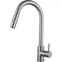 OEM Küchenarmatur, Touch-Sensor, Ausziehbares Design, Silber