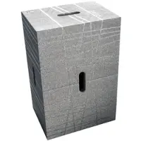 Wd3 GmbH Xbrick Sitzwürfel Hocker multifunktionaler Baustein hellgrau