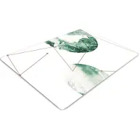 Decormat Stuhlunterlage Bürostuhlunterlage 120 cm x 90 cm Bodenmatte Bürostuhlunterlage - Marmor Monde