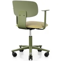 HÅG Tion 2140 Bürostuhl Moss Grey mit Armlehnen - Sitz Stoff Sisu 405 - Rückenschale Kunststoff