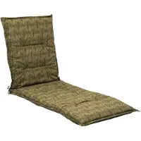 GO-DE Liegenauflage - 60 x 190 cm - Grün - mit Stehsaum - Blättermotive