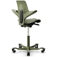 HÅG CAPISCO PULS 8020 | Stehhilfe | Schale Moss | Sitzfläche Grün-Grau | Gestell Moss Grey
