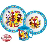 Procos Spiderman Spidey Geschirrset, Becher aus Mikroplas