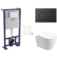 SAT Wand-WC Set für Vorwandmontage + Infinitio WC SIKOSSIN68