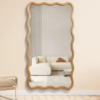 360Home Ganzkörperspiegel, Ankleidespiegel, Wandspiegel, Schminkspiegel, Wellenspiegel, Spiegel fürs Schlafzimmer 60*3*116cmKBLJ8956