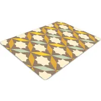 Decormat Stuhlunterlage Bürostuhlunterlage 120 cm x 90 cm Bodenmatte Bürostuhlunterlage - Retro-Muster