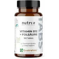 Nutri+ Vitamin B12 + Folsäure Tabletten 365 St