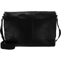 Saddler Umhängetasche Laptoptasche mit Laptopfach Enzo Shoulder Bag Black schwarz