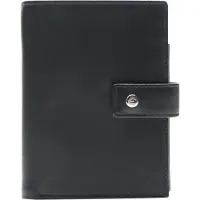 Esquire Leder Geldbörse Rome Wallet High Black schwarz