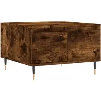 vidaXL Couchtisch Räuchereiche 55x55x36,5 cm Holzwerkstoff