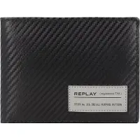 Replay Leder Geldbörse Wallet Black schwarz