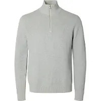 Selected Troyer "SLHDANE LS KNIT STRUCTURE HALF ZIP NOOS" Baumwolle, regular fit