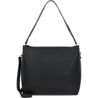Seidenfelt Manufaktur Seidenfeld Schultertasche Persby Hobo mit herausnehmbaren Einsatz black/gold