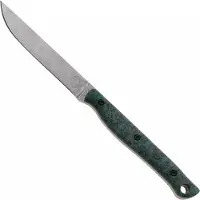 White River Knives GripXodus 3 WREX3-VB Stonewashed S35VN, Viridian Blue GripX, Fahrtenmesser